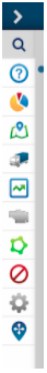 MyGeotab horizontal menu and icons